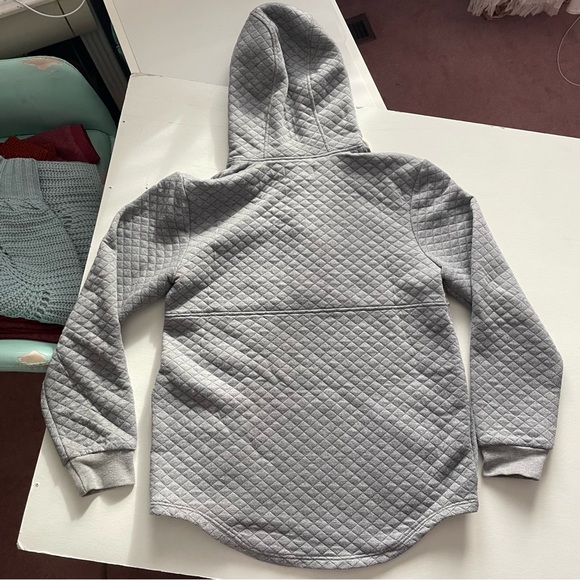 Small | Muttonhead | Camping Hoodie - Heather Grey Quilt - Picture 7 of 12
